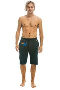 Retro LOGO SWEATSHORTS - CHARCOAL