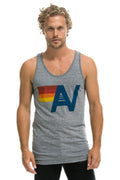 Retro MENS LOGO TANK - HEATHER GREY