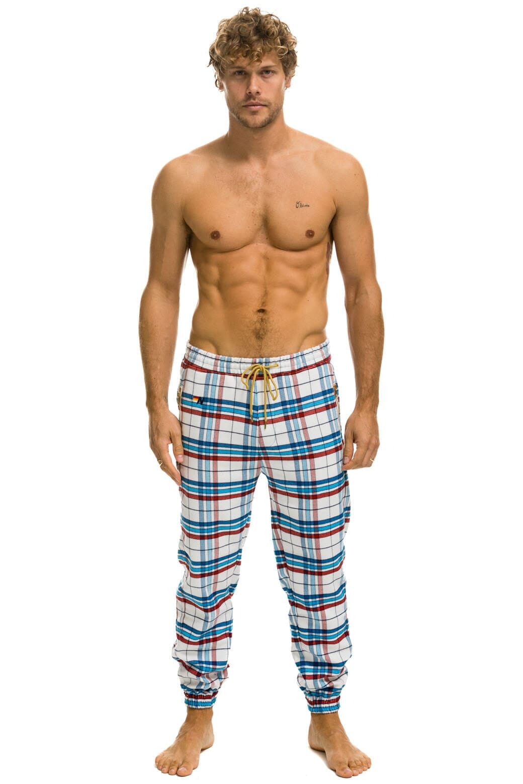 Retro UNISEX PLAID LODGE PANT - MONTAUK PLAID