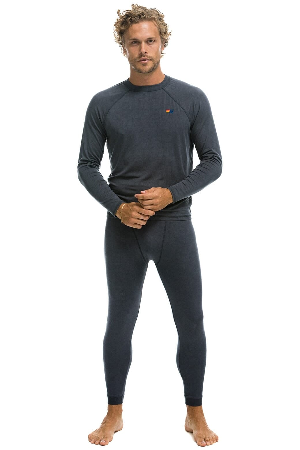 Retro MICRO MODAL BASE LAYER BOTTOM - TITANIUM