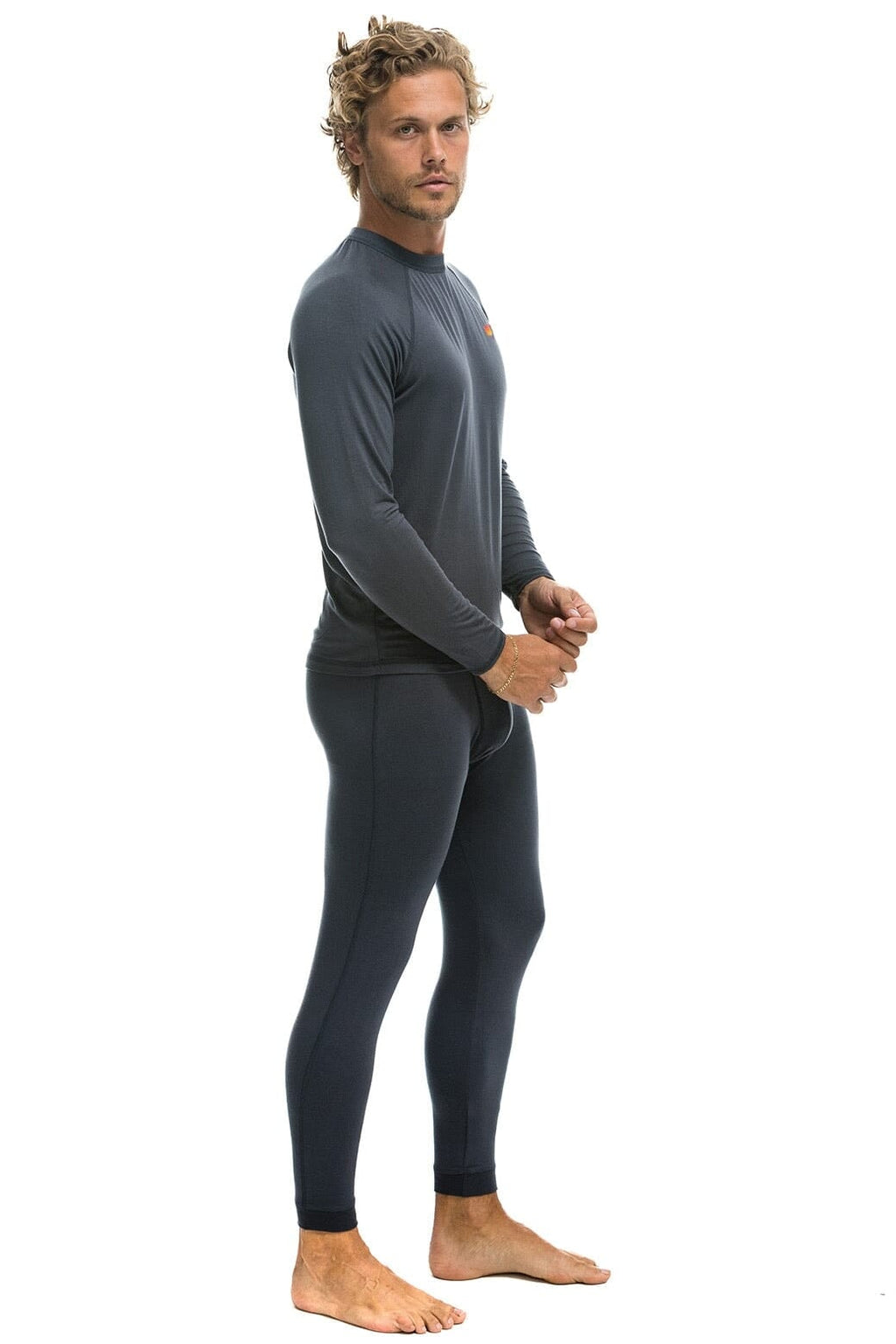 Retro MICRO MODAL BASE LAYER BOTTOM - TITANIUM