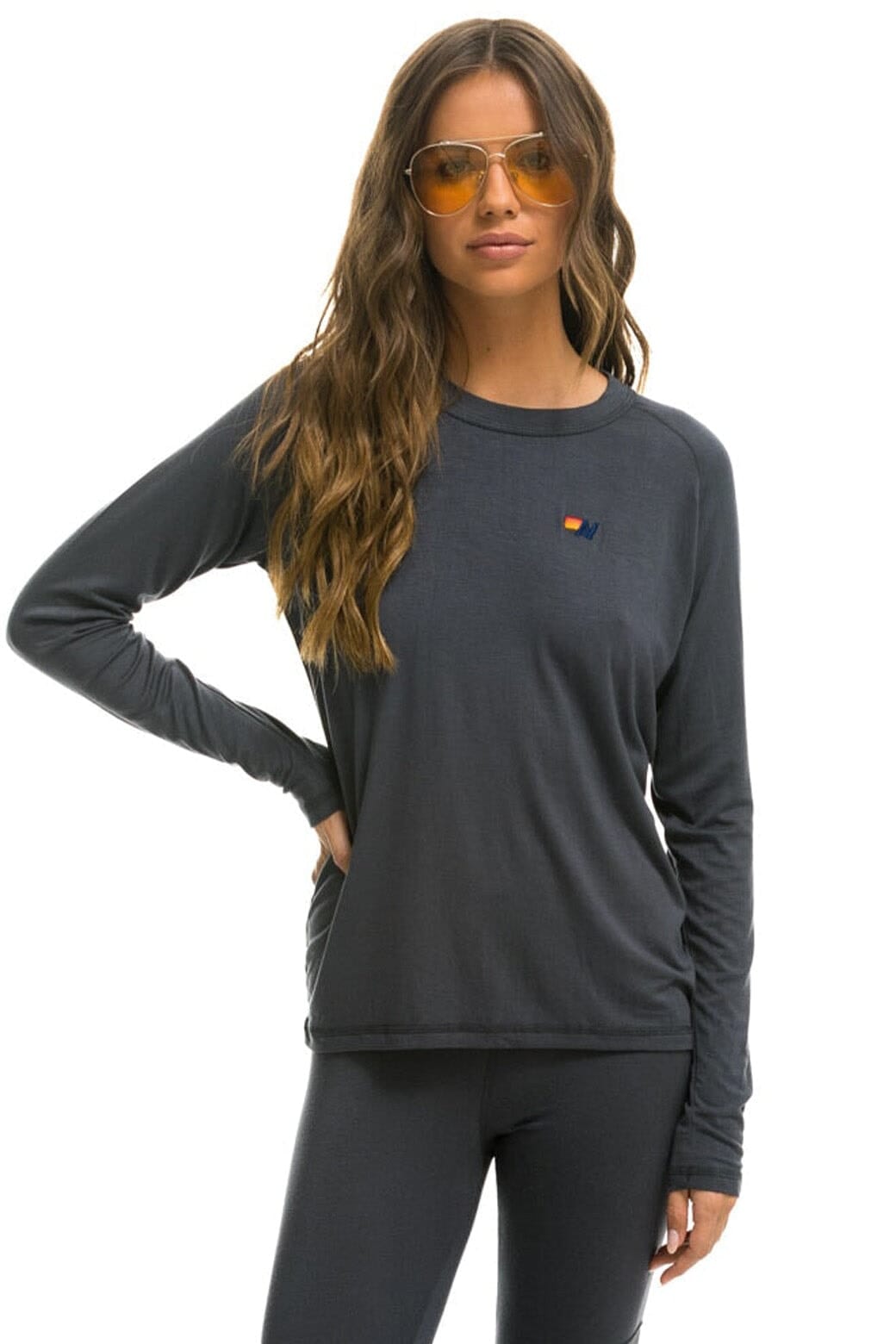 Retro MICRO MODAL BASE LAYER TOP - TITANIUM
