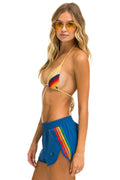 Retro WOMENS 5 STRIPE FLEX BOARD SHORTS - SEA RAINBOW