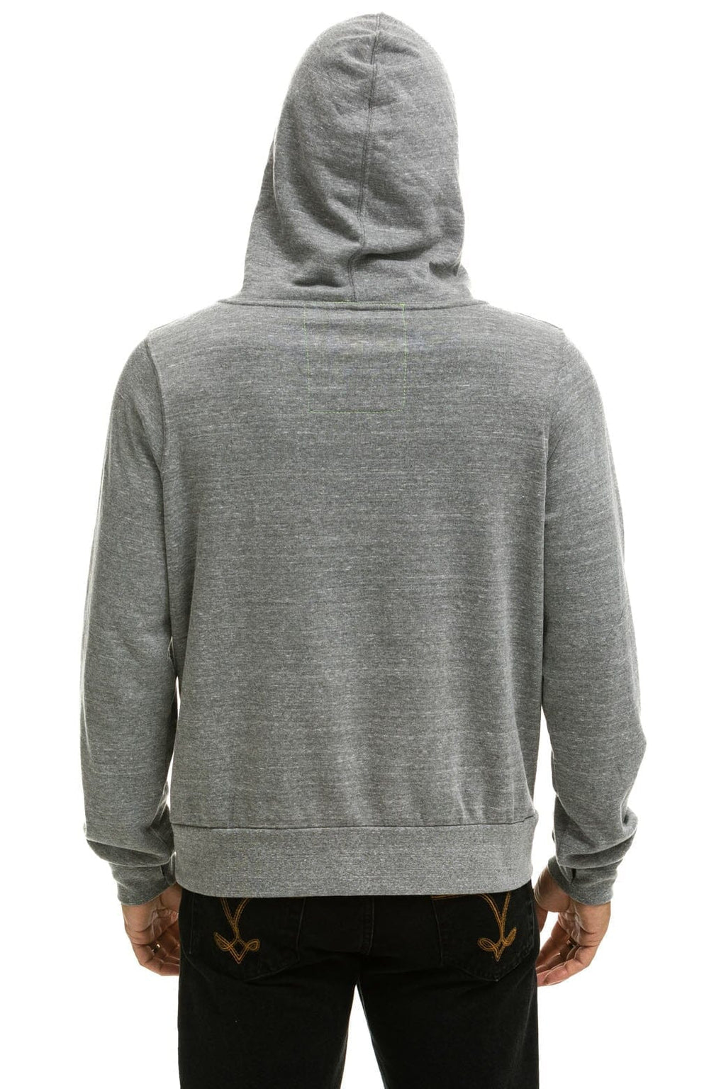 Retro NINJA PULLOVER HOODIE - HEATHER GREY