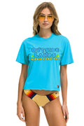 Retro OUTSIDE LANDS 2024 BOYFRIEND TEE - NEON BLUE