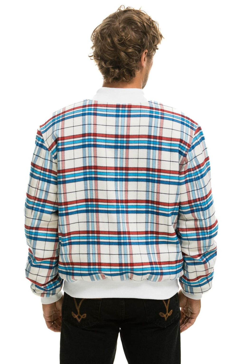 Retro PLAID UNISEX VARSITY JACKET - MONTAUK PLAID