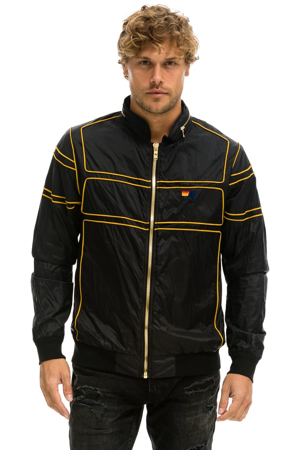 Retro RACER JACKET - BLACK
