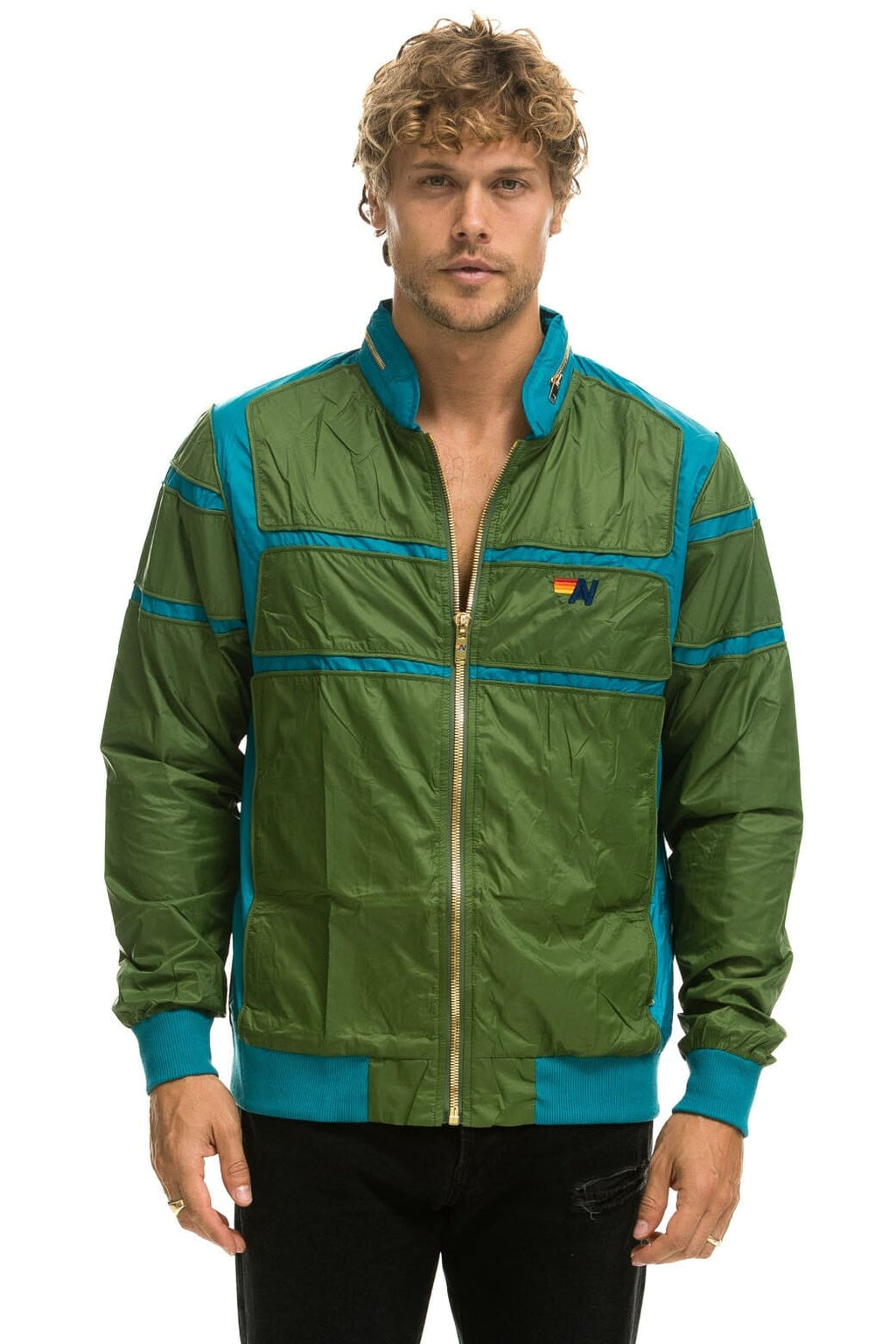 Retro RACER JACKET - GARDEN GREEN