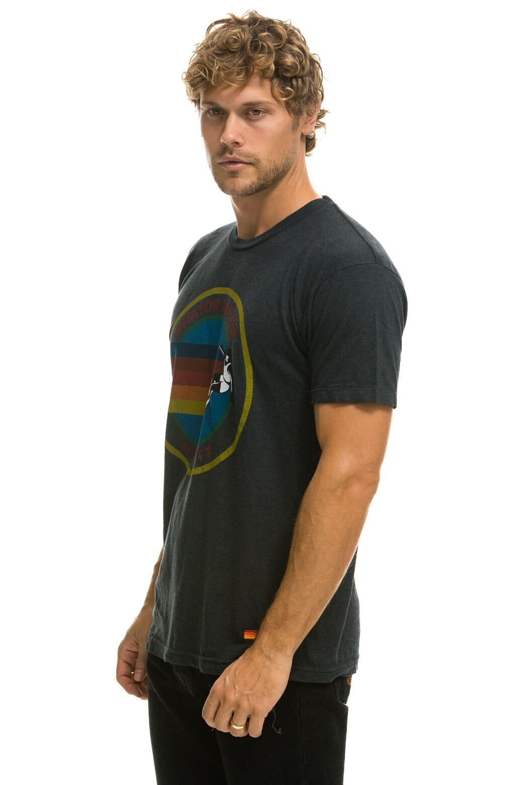 Retro SIGNATURE AUSTIN TEE - CHARCOAL