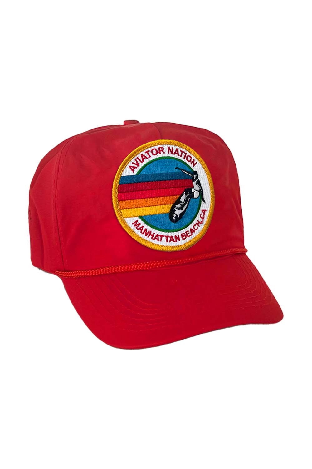 Retro SIGNATURE MANHATTAN BEACH VINTAGE NYLON TRUCKER HAT