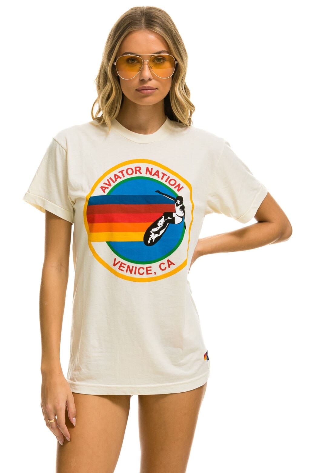 Retro SIGNATURE VENICE TEE - VINTAGE WHITE