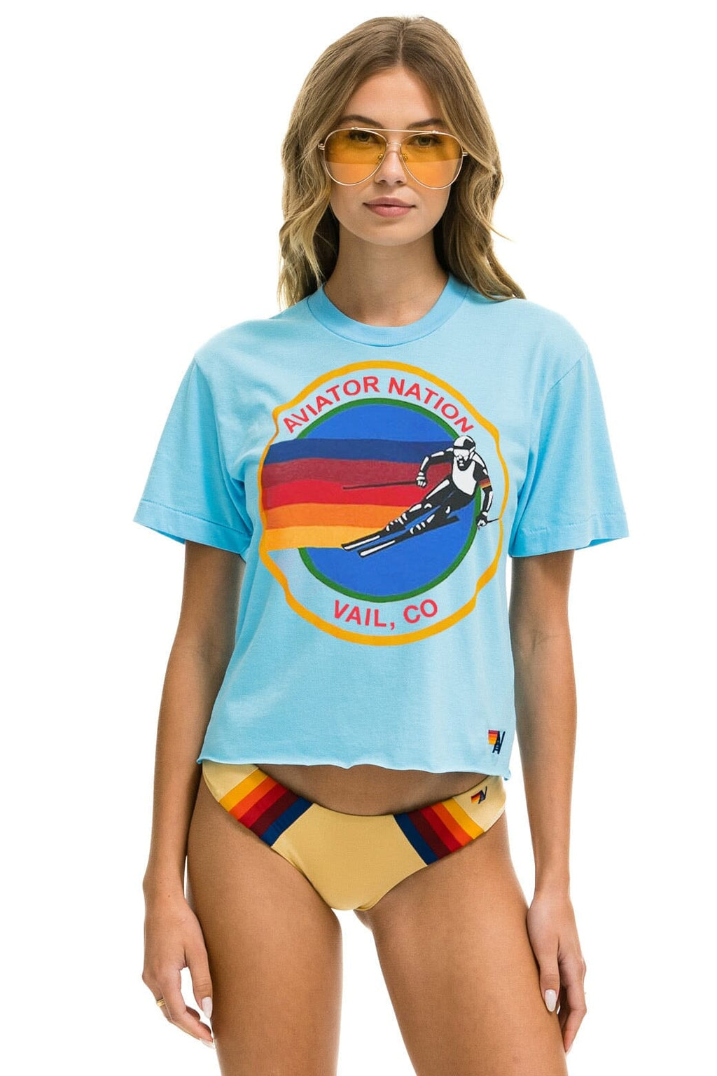 Retro SIGNATURE VAIL BOYFRIEND TEE - SKY