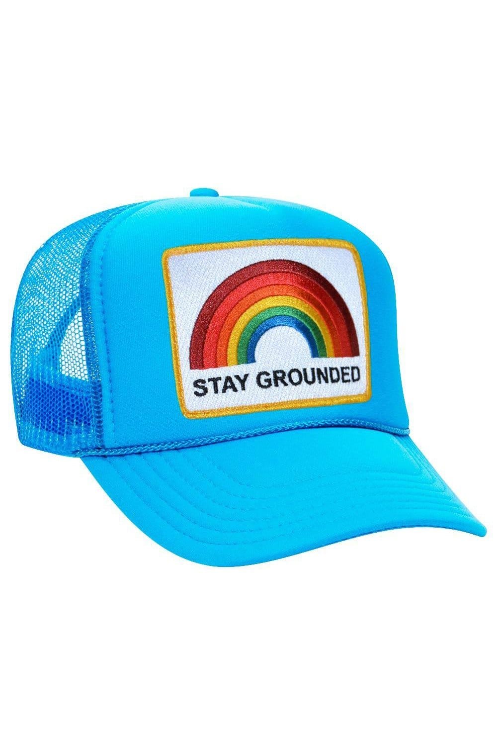 Retro STAY GROUNDED TRUCKER HAT