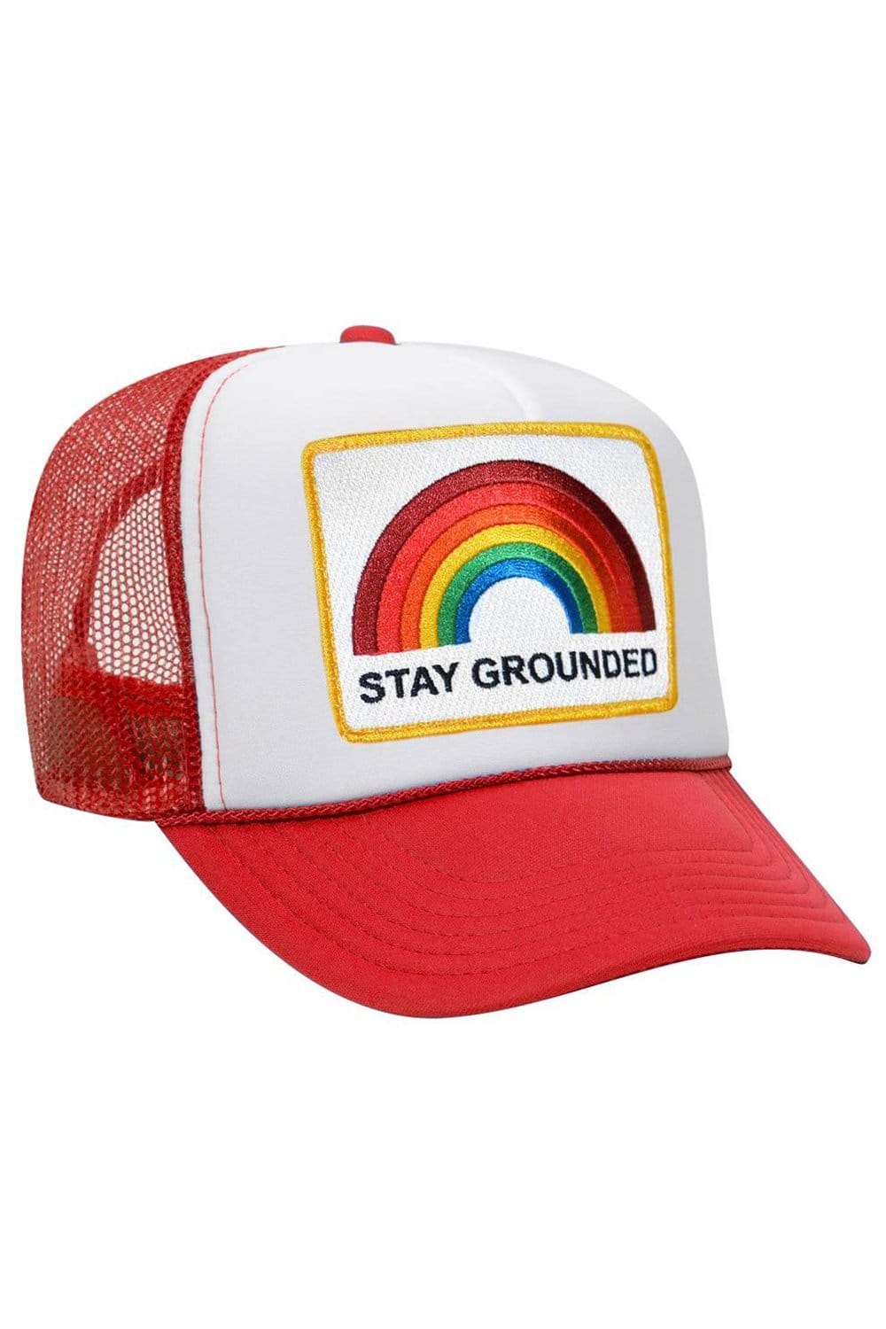 Retro STAY GROUNDED TRUCKER HAT