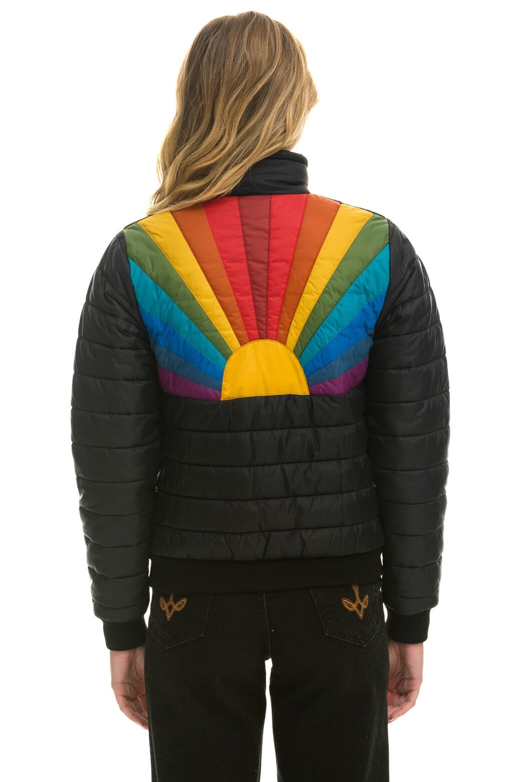 Retro SUNBURST JACKET - BLACK