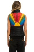 Retro SUNBURST VEST - BLACK