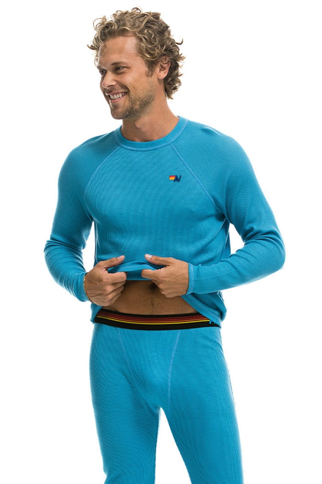 Retro THERMAL BASE LAYER TOP - OCEAN