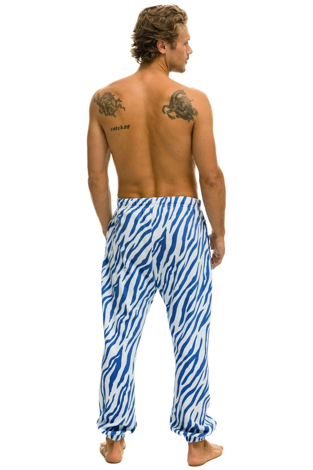 Retro TIGER SWEATPANTS - BLUE TIGER
