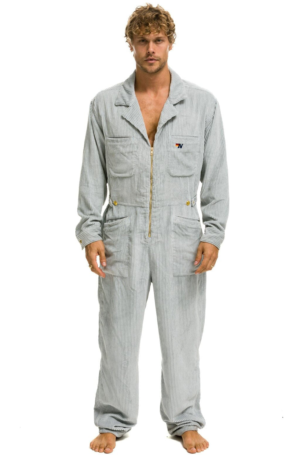 Retro UNISEX CORDUROY FLIGHT SUIT - CLOUD