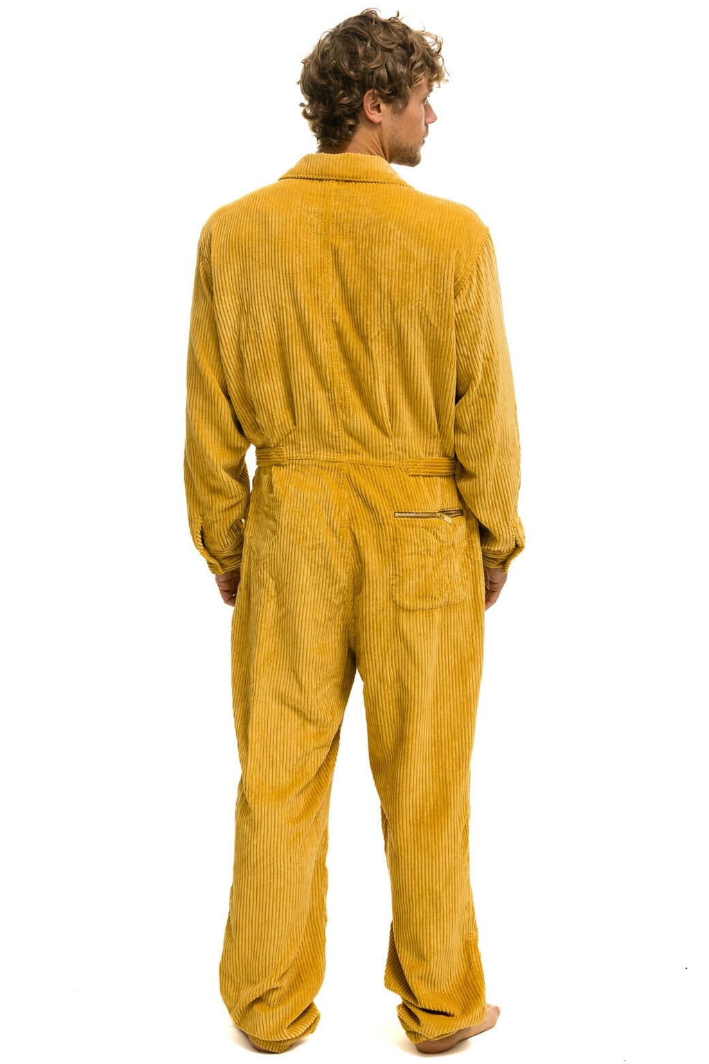 Retro UNISEX CORDUROY FLIGHT SUIT - HONEY