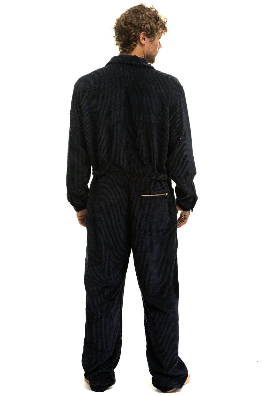 Retro UNISEX CORDUROY FLIGHT SUIT - NAVY