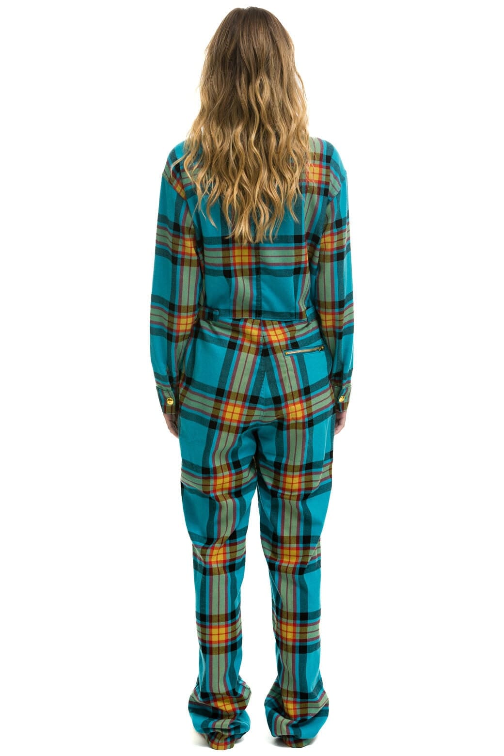 Retro UNISEX PLAID FLIGHT SUIT - JACKSON PLAID