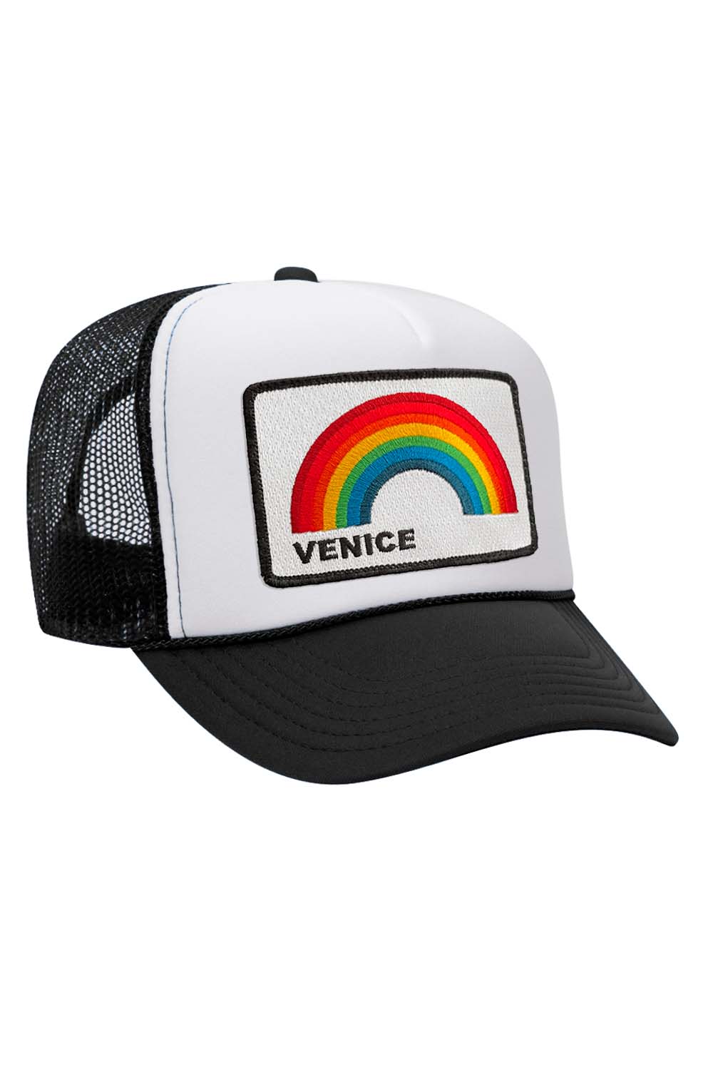 Retro VENICE RAINBOW TRUCKER HAT