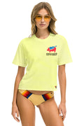 Retro WINDY CITY SMOKEOUT 2024 BOYFRIEND TEE SHIRT - NEON YELLOW