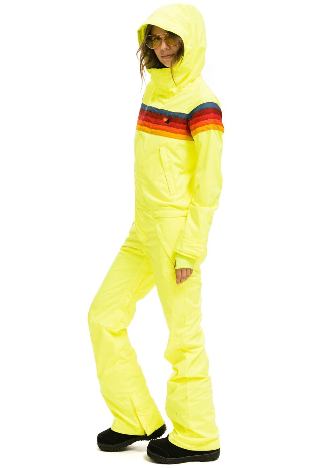 Retro WOMENS 3 LAYER POWDER SUIT - NEON YELLOW