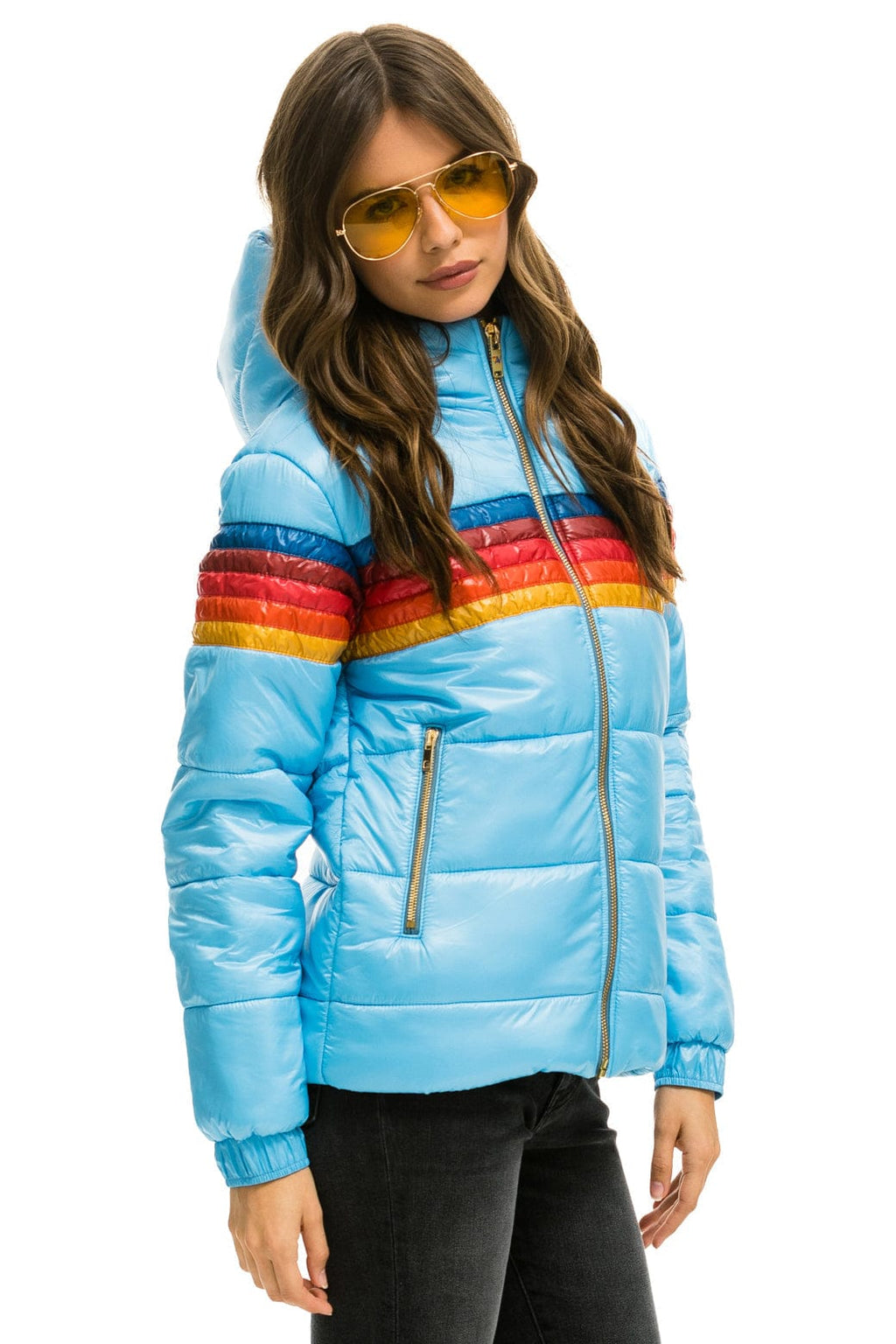 Retro 5 STRIPE TREKKER JACKET - GLOSSY SKY