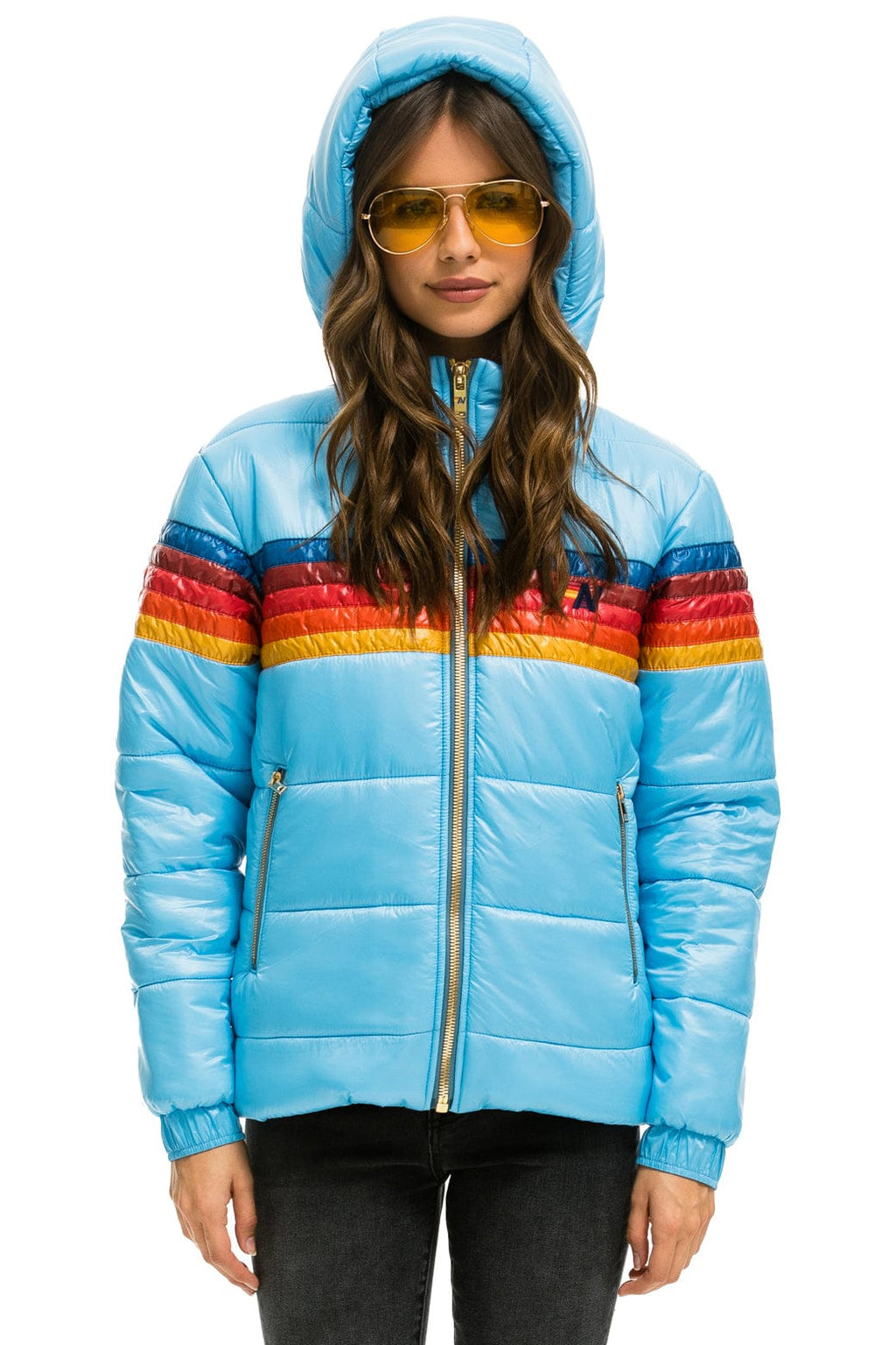 Retro 5 STRIPE TREKKER JACKET - GLOSSY SKY