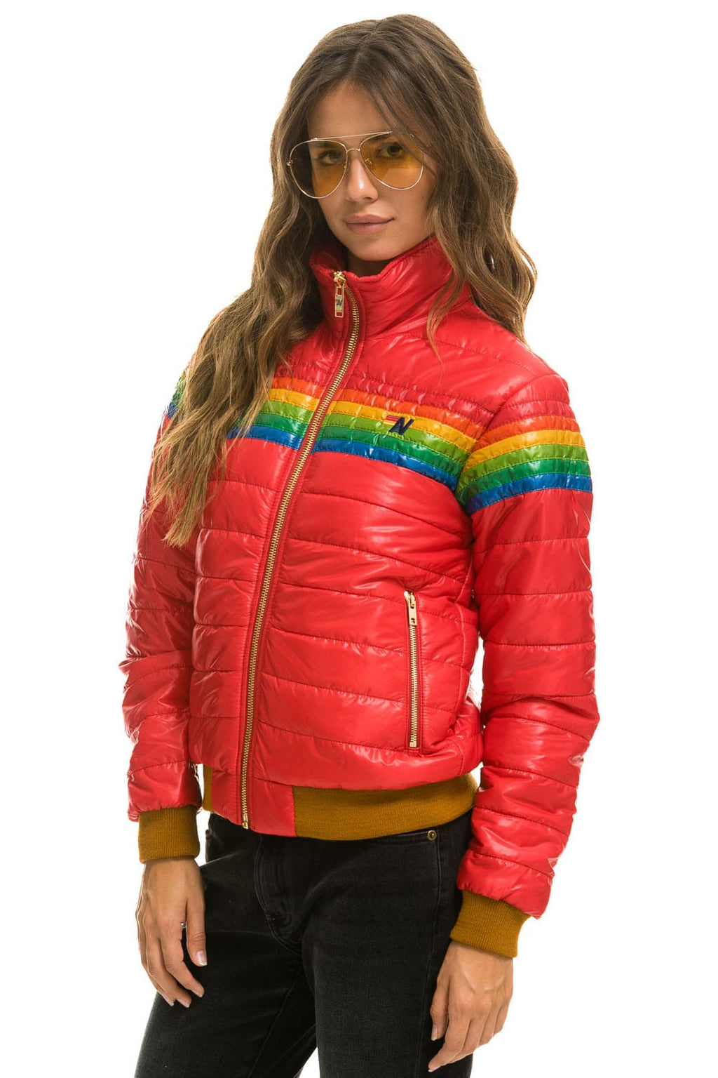 Retro 6 STRIPE JACKET - GLOSSY CHERRY