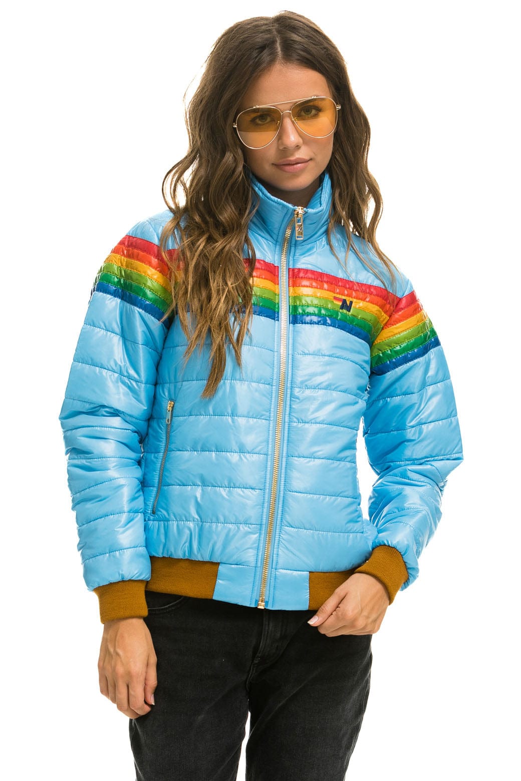 Retro 6 STRIPE JACKET - GLOSSY SKY