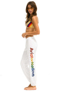 Retro AVIATOR NATION VAIL SWEATPANTS - WHITE