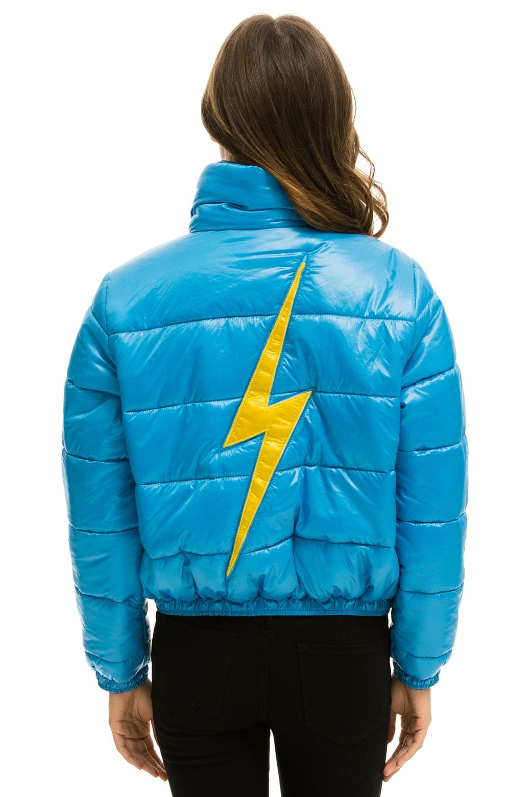 Retro BOLT LUXE APRES PUFFER JACKET - GLOSSY OCEAN