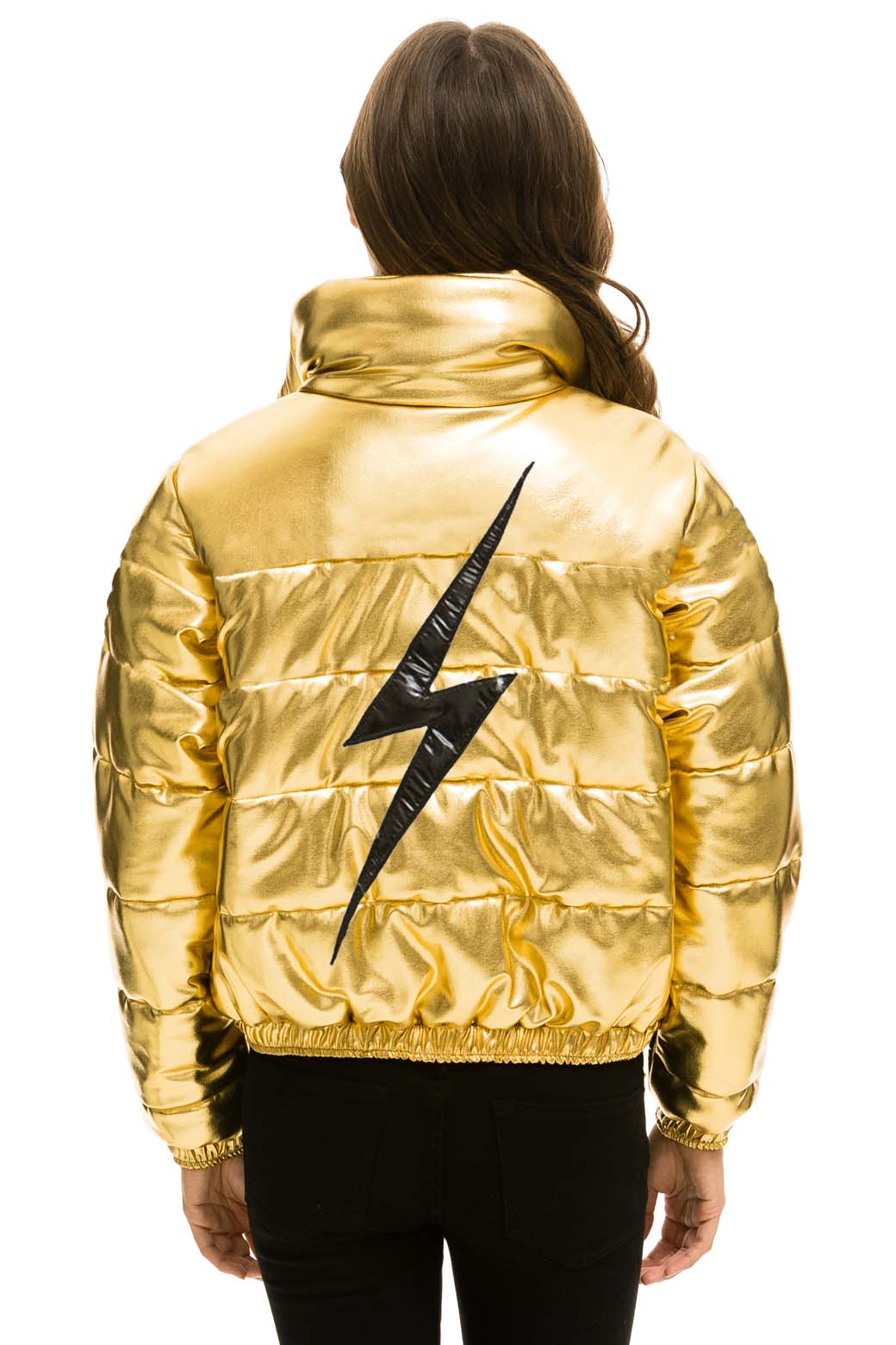 Retro BOLT LUXE APRES PUFFER JACKET - METALLIC GOLD