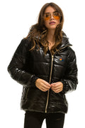 Retro BOLT LUXE TREKKER JACKET - GLOSSY BLACK
